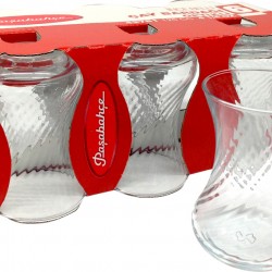 Pasabahce 6x Slim Optical Turkish Tea Glasses 42781