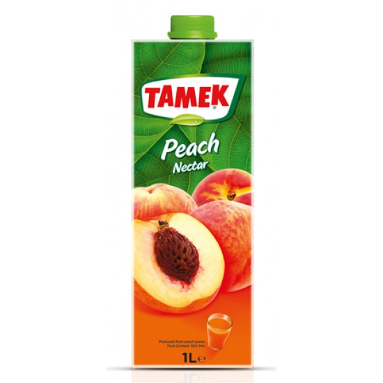 Tamek Peach Nectar 1L - TURKISH ONLINE MARKET UK - £2.19