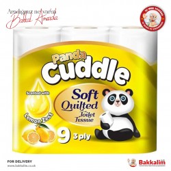 Panda Cuddle Soft Toilet Paper Lemon Scented 9 Rolls
