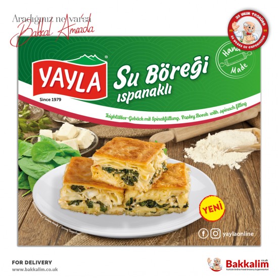 Yayla Pastry Borek With Spinach Filling 700 G - TURKISH ONLINE MARKET UK - £5.89