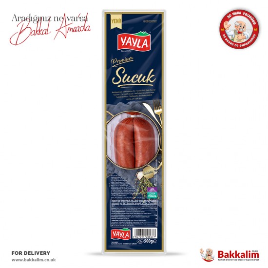 Yayla Premium Turkish Style Sucuk Finger Garlic Sausage 500 G - TURKISH ONLINE MARKET UK - £9.69