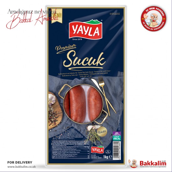 Yayla Premium Turkish Style Sucuk Finger Garlic Sausage 1000 G - TURKISH ONLINE MARKET UK - £18.99