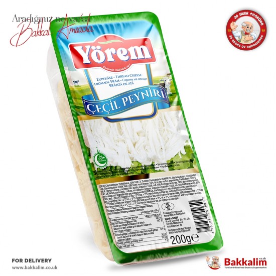 Yorem 200 G Thread Cheese - TURKISH ONLINE MARKET UK - £4.89