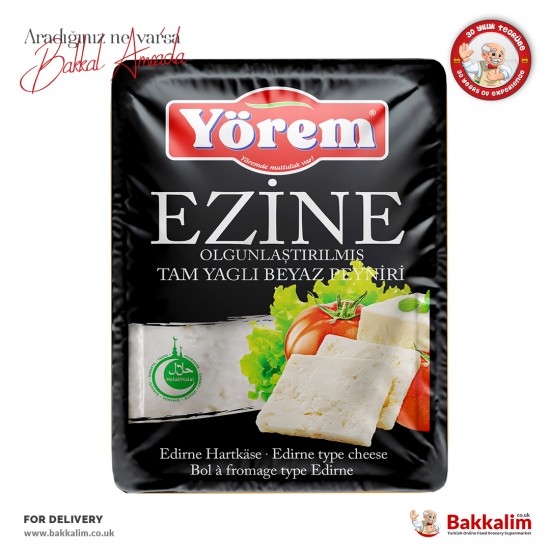 Yörem Ezine Tipi Olgunlaştırılmış Tam Yağlı Beyaz Peynir 300 Gr