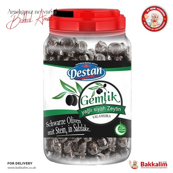 Destan 1300 Gr Gemlik Siyah Zeytin Yağlı - TURKISH ONLINE MARKET UK - £7.39