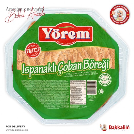 Yorem 750 G Pastry Sheets With Spinach And Cheese Filling - TURKISH ONLINE MARKET UK - £7.39