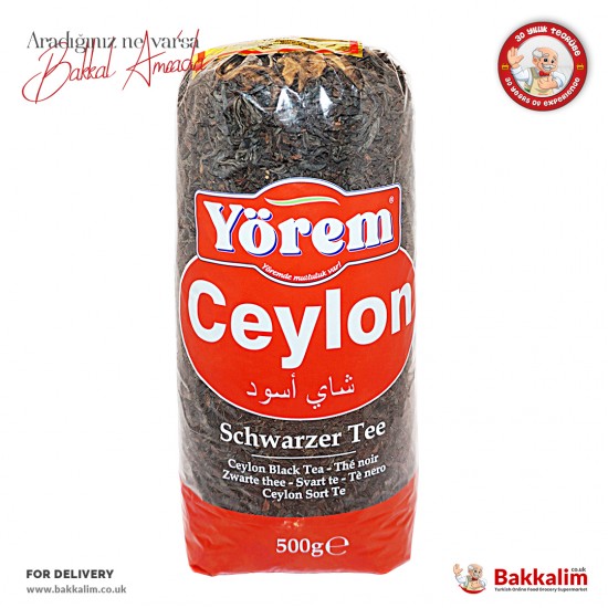 Yorem Ceylon Black Tea 500 G - TURKISH ONLINE MARKET UK - £4.99