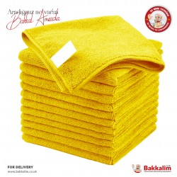 Cyprofood Microfiber Yellow Towels 36 Pcs