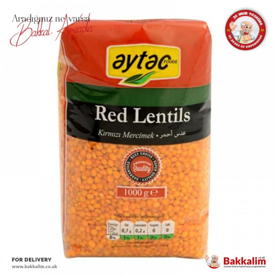 Aytac Red Lentil Whole 1000 G - TURKISH ONLINE MARKET UK - £2.99