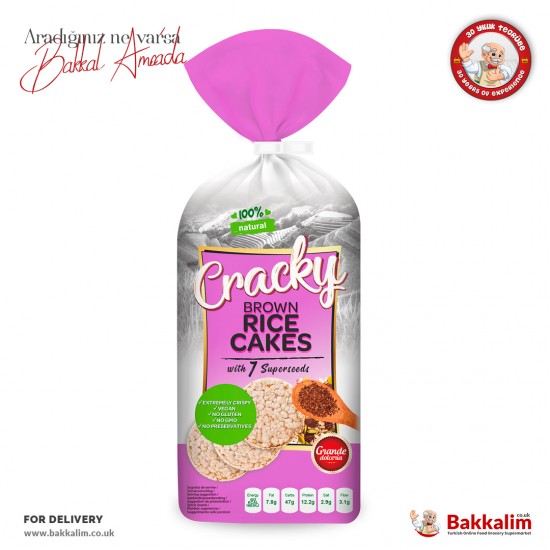 Grande Dolceria Cracky Brown Rice Cakes With 7 Superseeds 120 G