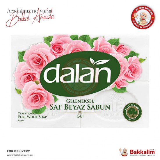 Dalan Traditional Pure White Soap Rose 4 Pcs 500 G