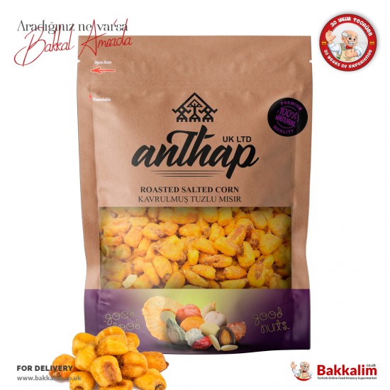 Anthap Corn Roasted And Salted 300 G - TURKISH ONLINE MARKET UK - £2.39