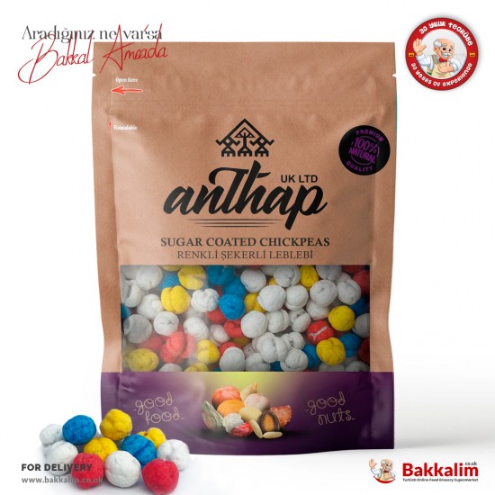 Anthap Sugar Coated Chickpeas Rainbow 300 G - TURKISH ONLINE MARKET UK - £2.79
