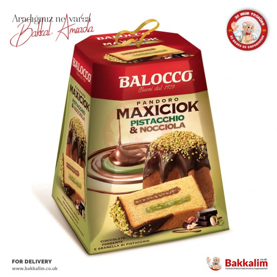 Balocco Pandoro Maxiciok Pistachio And Hazelnut Cream Cake 800 G