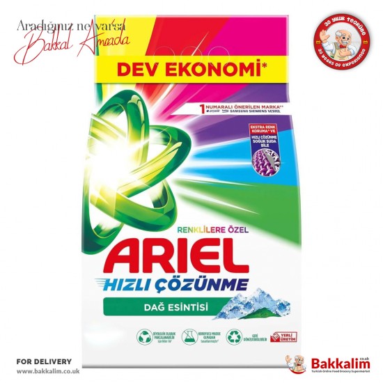 Ariel Laundry Detergent For Colors Mountain Breeze 60 Washes 9 Kg