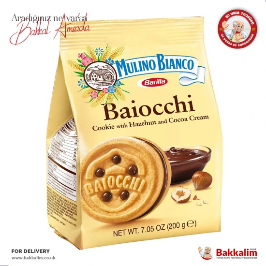 Mulino Bianco Cookie With Hazelnut And Cocoa Cream 200 G - TURKISH ONLINE MARKET UK - £3.49