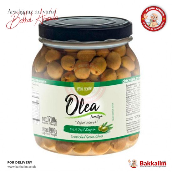 Olea Scratched Green Olives 1000 G