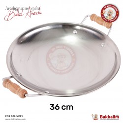 Yakut 36 Cm Steel Frying - Roasting Pan Stainless Steel Yakut 36 Cm Steel Frying - Roasting Pan Stainless Steel