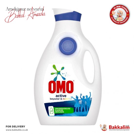 Omo Liquid Laundry Detergent For White And Colored Clothes 1690 Ml