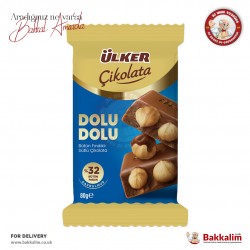 Ulker %32 Dolu Dolu Whole Hazelnut Milky Chocolate 80 G