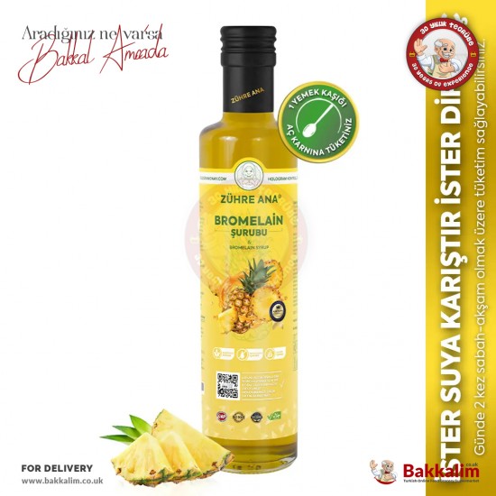 Zühre Ana Bromelain Şurubu Doğal 250 Ml