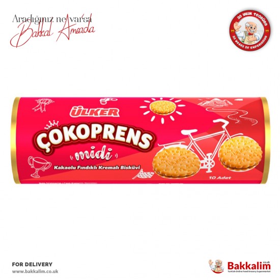 Ülker Çokoprens Midi Kakaolu Fındık Kremalı Bisküvi 160 Gr - TURKISH ONLINE MARKET UK - £1.59