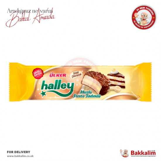 Ulker Halley Mini Milk Chocolate Banana Cake Flavor 66 G