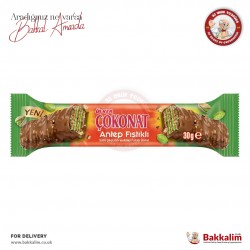 Ulker Cokonat Pistachio And Milky Chocolate With Wafer 30 G