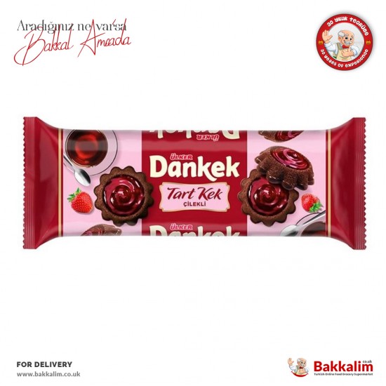 Ulker Dankek Tart Cake With Strawberry 180 G - TURKISH ONLINE MARKET UK - £2.59