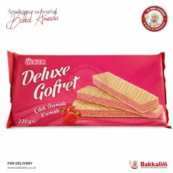 Ulker Deluxe Strawberry Flavoured Creamy Wafer 220 G