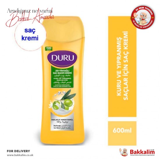 Duru Olive Oil Conditioner 600 Ml - TURKISH ONLINE MARKET UK - £2.69