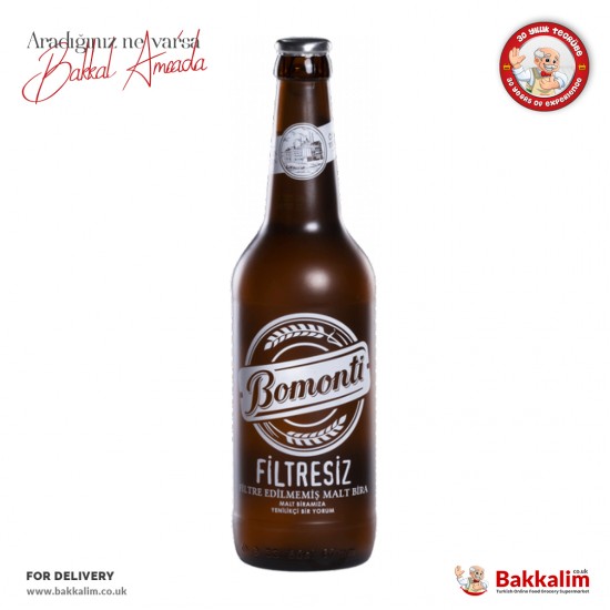 Bomonti Unfiltered Beer 500 Ml - TURKISH ONLINE MARKET UK - £2.79