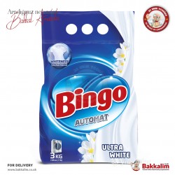 Bingo Automat Ultra Beyaz Çamaşırlar Için Toz Deterjan 3000 Gr