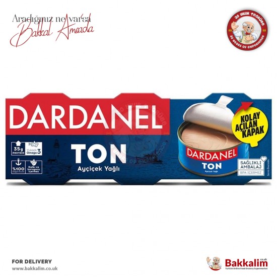 Dardanel Ayçiçek Yağlı Ton Balığı 3 Adet 75 Gr