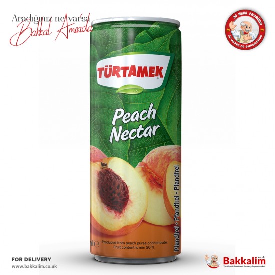 Tamek 250 ml Peach Nectar Juice Drink - TURKISH ONLINE MARKET UK - £0.79