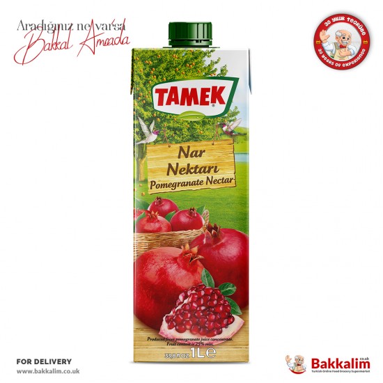 Tamek Pomegranate Nectar Drink 1000 Ml - TURKISH ONLINE MARKET UK - £1.59