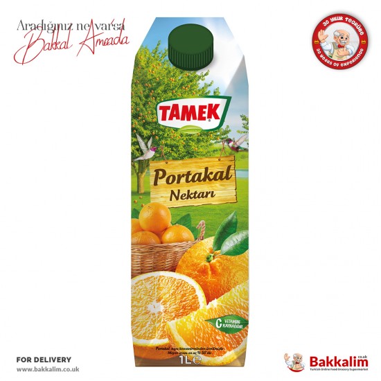 Tamek Orange Nectar Drink 1000 Ml - TURKISH ONLINE MARKET UK - £1.39