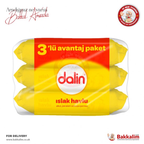 Dalin Wet Wipes 3 Pack 56 Pcs