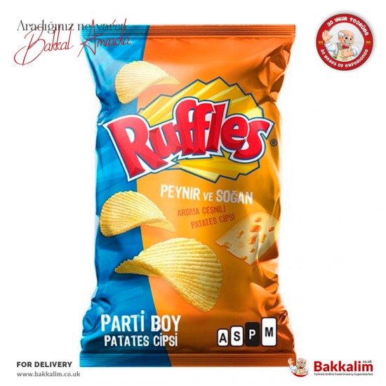 Ruffles Cheese And Onion Flavoured Potatoes Chips 150 G