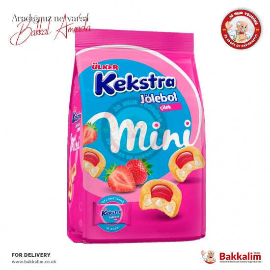 Ulker Kekstra Jolebol Strawberry Mini Cake 10 Pcs