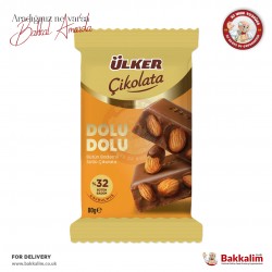 Ulker %32 Dolu Dolu Whole Almond Milky Chocolate 80 G