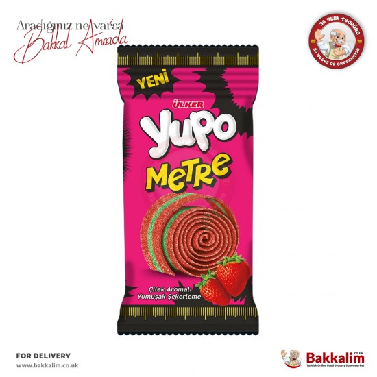 Ulker Yupo Metre Strawberry Flavoured Jelly Rollment 50 G
