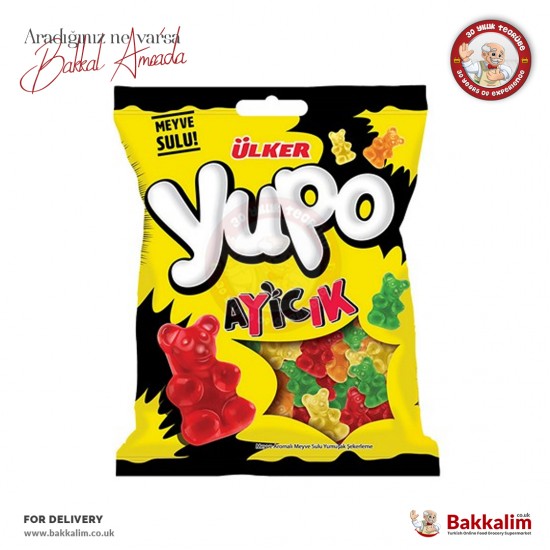 Ulker Yupo Bear Shaped Fruit Flavoured Jelly Candy 80 G