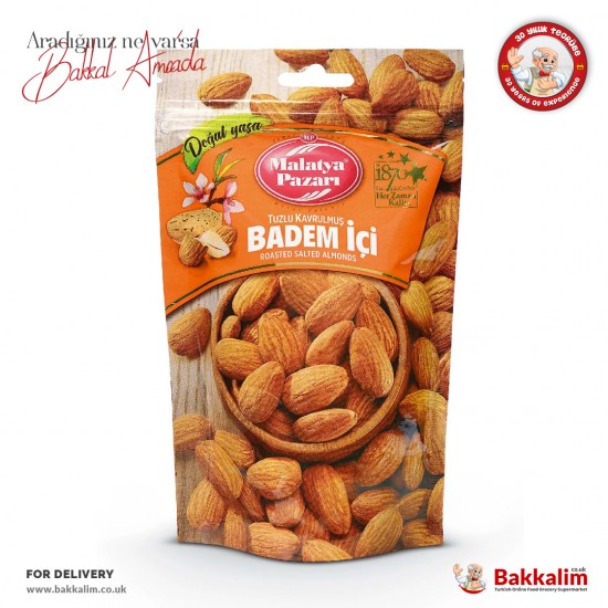 Malatya Pazarı Badem Kavrulmuş Ve Tuzlu 180 Gr