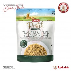 Duru Pratik Yeşil Mercimekli Bulgur Pilavı Hazır Yemek 250 Gr