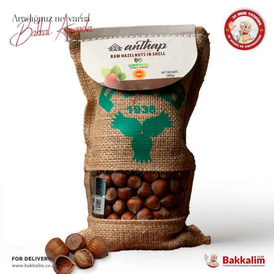 Anthap Raw Hazelnuts In Shell 500 G