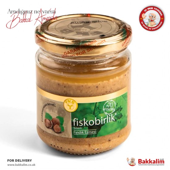 Fiskobirlik %70 Hazelnut Paste With Sugar 180 G