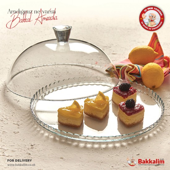 Pasabahce Patisserie Covered Cake Glass 30 Cm - TURKISH ONLINE MARKET UK - £19.99