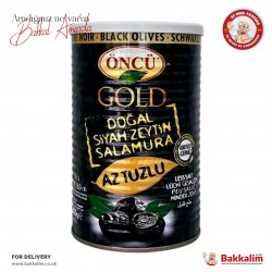Oncu Gold Natural Black Olives Less Salt N 800 G
