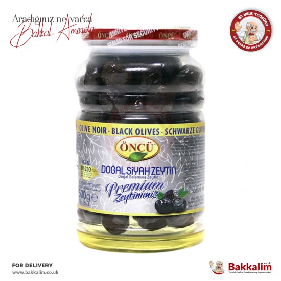 Öncü 2XL XL Doğal Salamura Siyah Zeytin 500 Gr